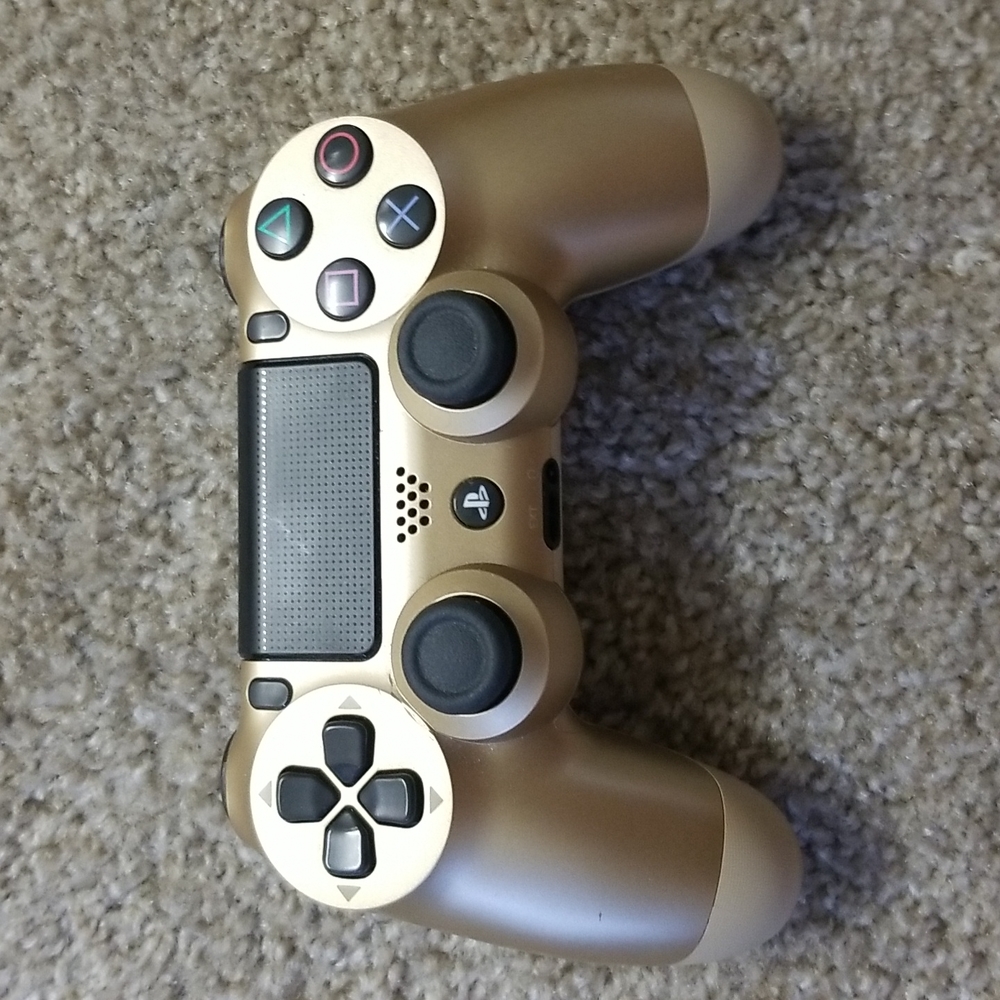 Gold PS4 controller